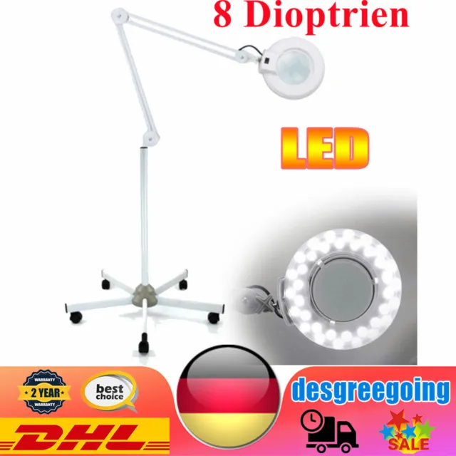 8x diottrie lampada a lente di ingrandimento LED cosmetici lampada a lente di ingrandimento lente di ingrandimento lampada a lente di ingrandimento nuova