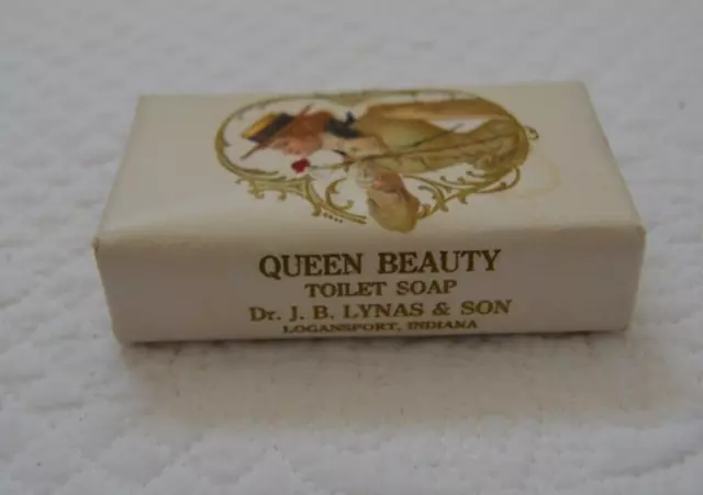 QUEEN BEAUTY TOILET SOAP Vintage Bar DR. J.B. LYNAS & SON Logansport, Indiana 3