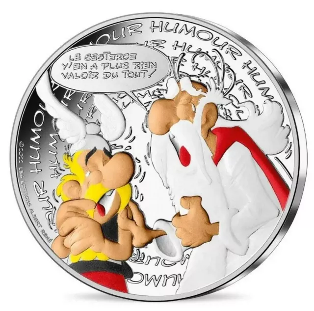 10 Euro Münze - Asterix & Miraculix - Silbermünze - Silberbarren - Koloriert
