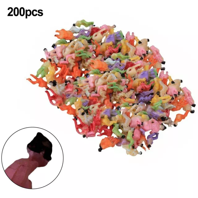 200pc Assis Peint Modèle Gens Figurines Chemin Assis Passagers 1:150 Echelle