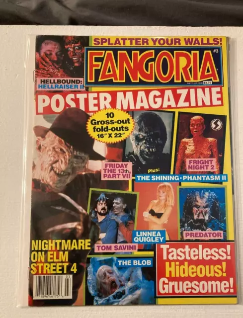 Fangoria Poster Magazine #3 (1988) Nightmare on Elm St 4, Predator
