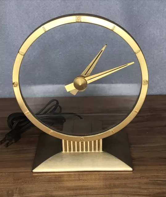 Jefferson Golden Hour Electric Mystery Clock Mid Century Modern WORKS
