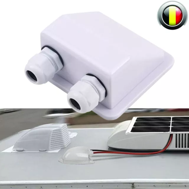 1-fach 2-fach Solar Kabel Dachdurchführung weiss für Wohnmobil Boot uvm. 