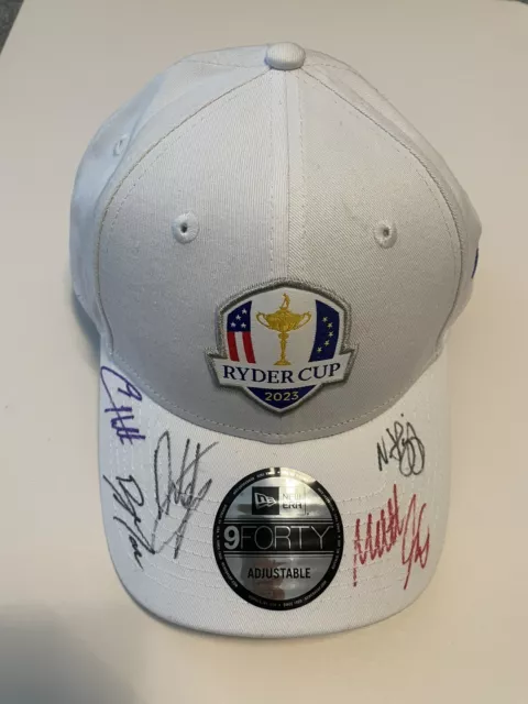 Team Europe 2023 Signed Ryder Cup Cap, Golf COA