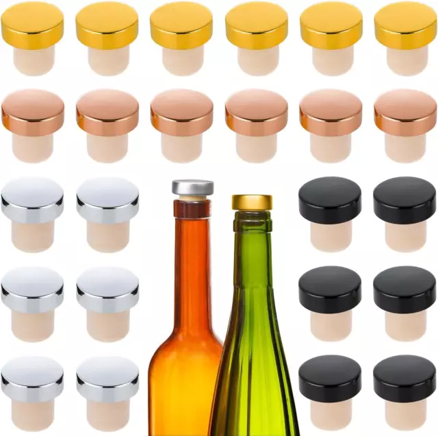 18 TAPPI IN Plastica Colorati Per Bottiglie Vetro Tappo Vino Salsa Conserve  332 EUR 5,49 - PicClick FR