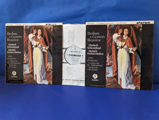 @Columbia Sax 2430-1 *Blue/Silver* Klemperer* Brahms A German Requiem* 2 Lp* Nm @Columbia Sax 2430-1 *Blue/Silver* Klemperer* Brahms A German Requiem* 2 Lp* Nm