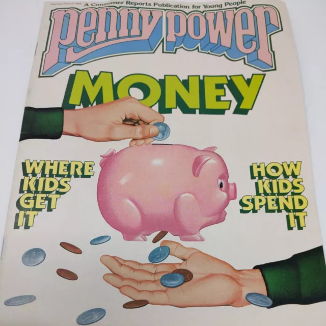 Vintage Penny Power 1983 Magazine - BMX Raleigh Bike Poster Kids Consumer Report