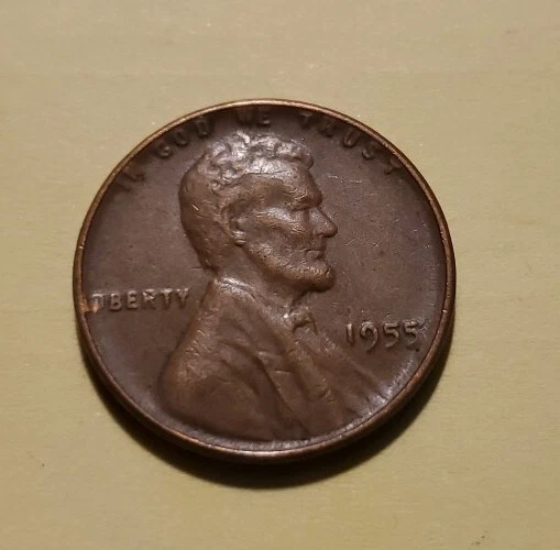 1955 Lincoln Wheat Cent PENNY 1C Poor Man's Double Die