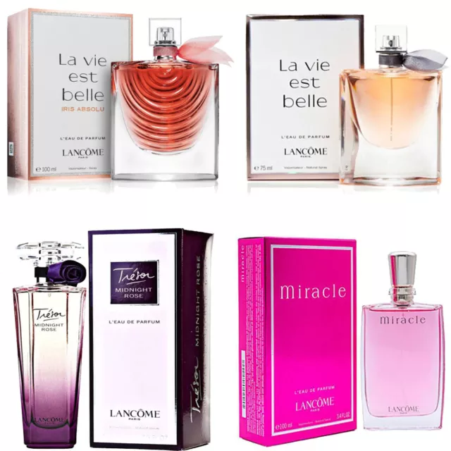 Lancome La Vie Est Belle/Iris Absolu/Tresor Midnight Rose/Miracle EDP 2.5/3.4oz