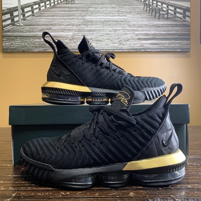 2018 NIKE LEBRON 16 XVI I m King Black Metallic Gold Men s Size 10