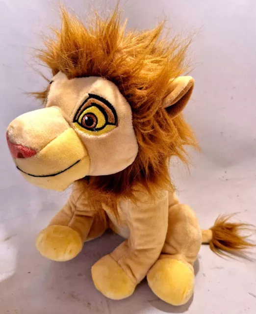 Disney The Lion King Adult Simba Mufasa Soft Plush 12" Toy VGC