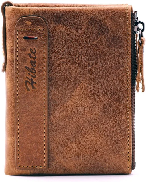 Portafoglio Triplo Uomo In Pelle Nera – Leatherboss Con Finestra Per Carte - Foto 2