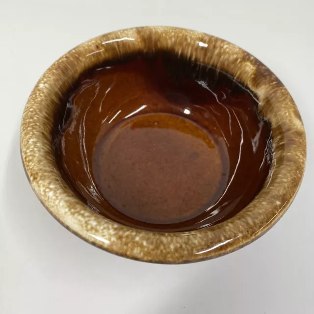 Vintage USA Brown Drip Ware Bowl Soup Cereal Oven Proof USA