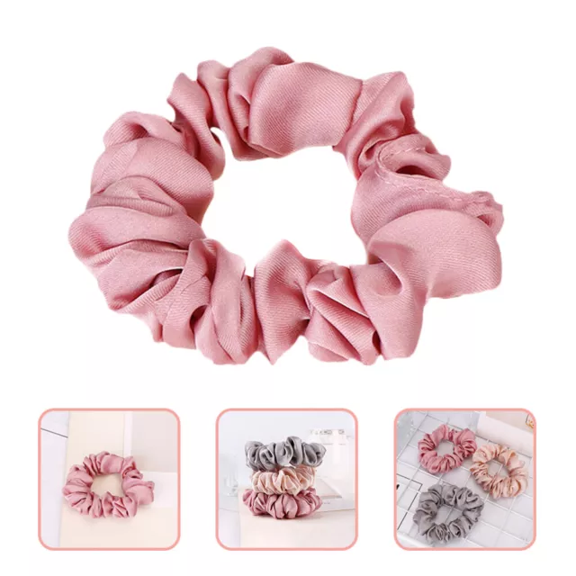 4 pz gomma per capelli raso tessuto scrunchie seta scrunchies raso scrunchies