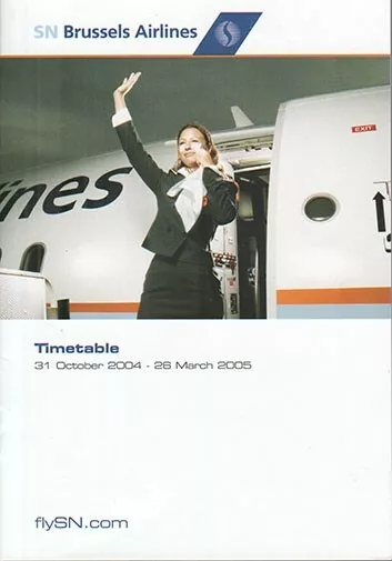 SN Brussels Airlines timetable 2004/10/31