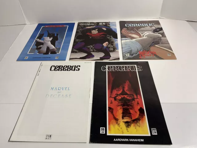 Lot of 5 Vintage comics Cerebus Aardvark-Vanaheim Gerhard