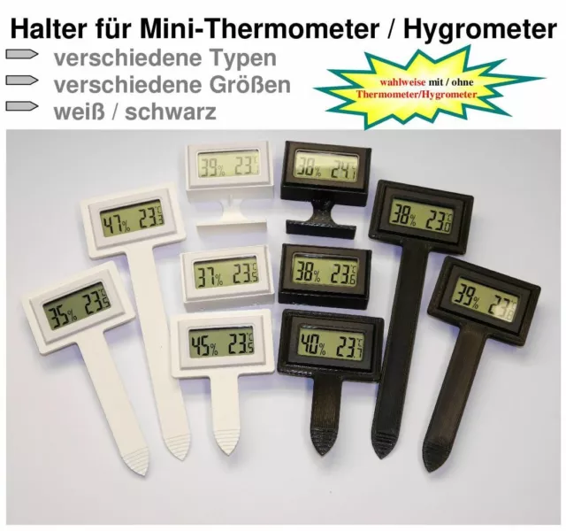 NEU, TOP-Auswahl Halter f. Mini Thermometer Hygrometer Digital Temperaturmesser