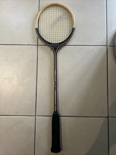 Presse-tête Raquette De Badminton Vintage – Slazenger Flight Commander + Dunlop