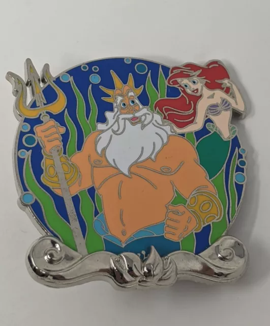 Ariel King Triton Little Mermaid 30th Anniversary D23 Variant LE200 Disney Pin