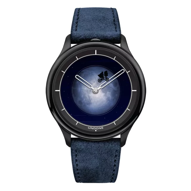 Undone E.T. Hybride Quartz Acier Cordura Noir Bleu Montre Unisexe