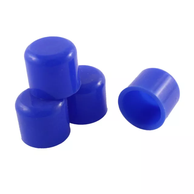 4 pcs 32mm 1,3" tapón obturador extremo de manguera para coche de silicona azul