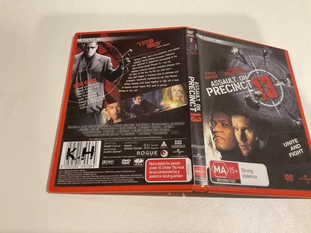 Assault On Precinct 13 (DVD, 2005) - Action movie DVD MA15+ Like New F1