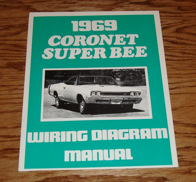 1969 DODGE Super Bee Wiring Diagram Manual 69 EUR 10,17