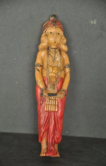 Vintage Celluloid Lord Krishna Colorful Figurine , Japan