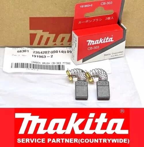2Pc Genuine Makita Carbon Brushes For 190mm Circular Saw HS7601 HS7611 MT582