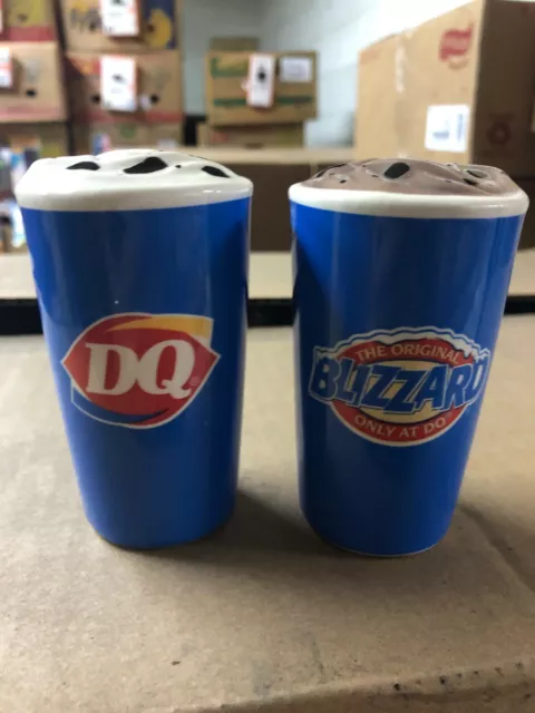 Dairy Queen DQ Salt and Pepper Shakers Blizzard collectable Gift New Memorabilia