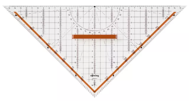 rotring Geometrie Dreieck Centro mit abnehmbarem Griff