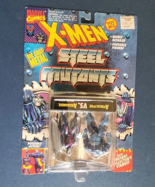 1994 Marvel X-Men Steel Mutants Toy Biz Apocalypse vs Archangel Factory Mispack