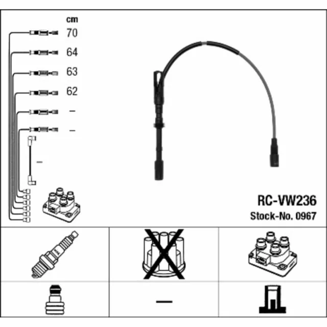 Kit de conduites d'allumage NGK 0967