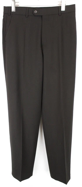 Pantalon De Jogging GANT En Lin Mélange - Taille 34/6, Marron, à Enfiler - Neuf Sans étiquettes