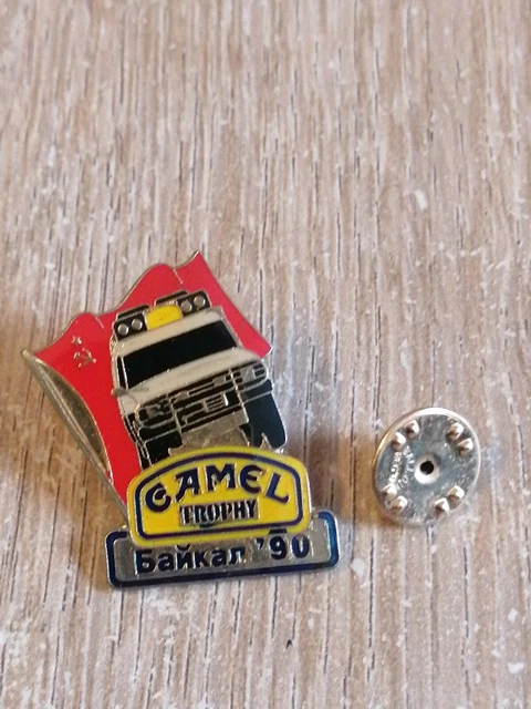 Pin's Rare Camel Trophy Montres Hobby One - Occasion, Thème Voiture Et Aventure