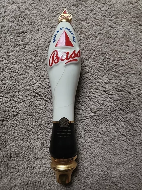 Vintage Beer Tap Handle - Bass - Pale Ale - Ceramic/Metal 11.5”