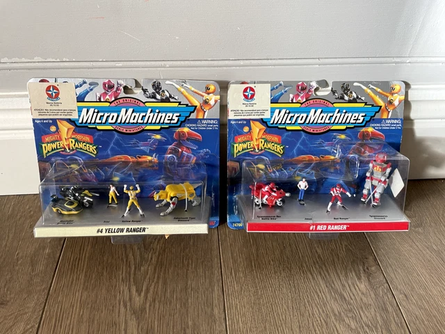 Power Rangers Merge Machine POWER RANGERS - Micro Machines by Galoob -1994 - Set 1 Red - Set 4 ...