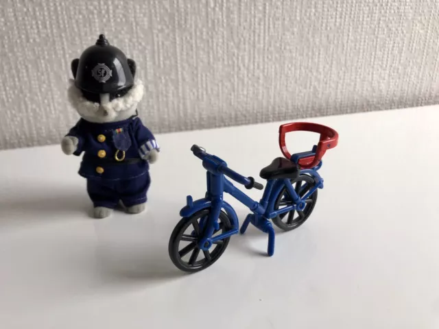 Sylvanian Families Vintage PC Bobby Roberts and Bicycle.