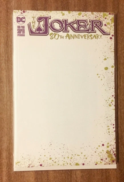 The Joker 80th Anniversary 100-Page Super Spectacular #1 Blank Variant NM