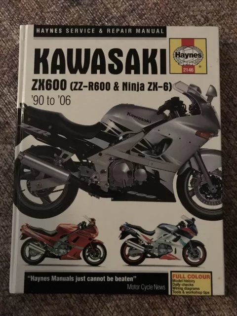 Haynes Kawasaki ZX600 ZZ-R600 Ninja ZX-6 1990-2006 Repair Manual : H2146