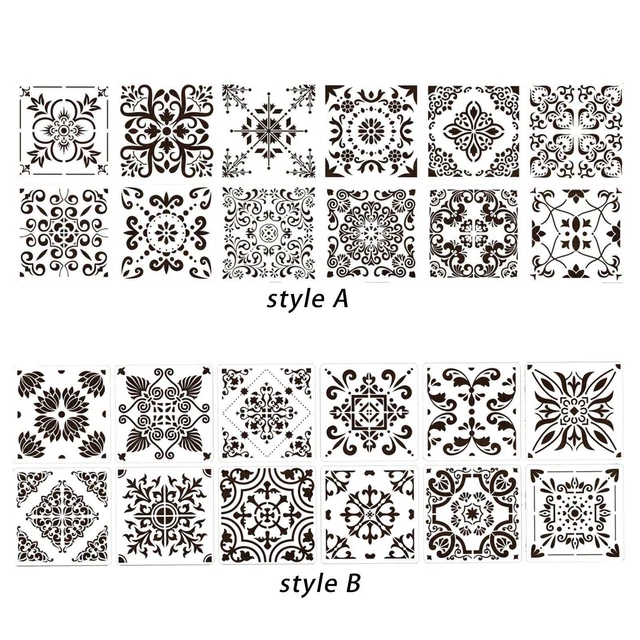 Set 3 Stencil Aladine Per Dot Painting E Mandala - Cerchi Geometrici 10, 20 E 30 Cm, Marchio Francese