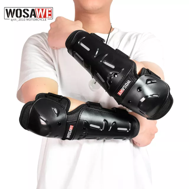 WOSAWE Motorcycle Elbow Pads Cycling Motocross Arm Guards MTB Protector BMX Bike