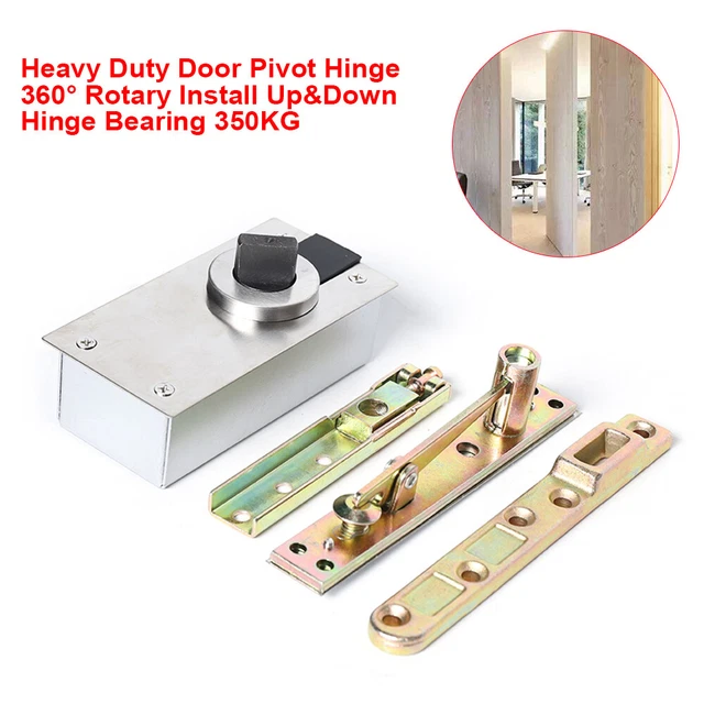 HEAVYDUTY DOOR PIVOT Hinge 360° Rotary Install Up+Down Hinge Bearing