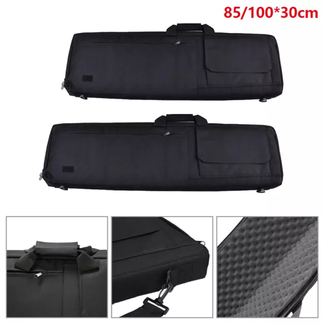 Tactical Hunting Shooting Padded Carry Case Air Rifle Gun Slip Bag Black