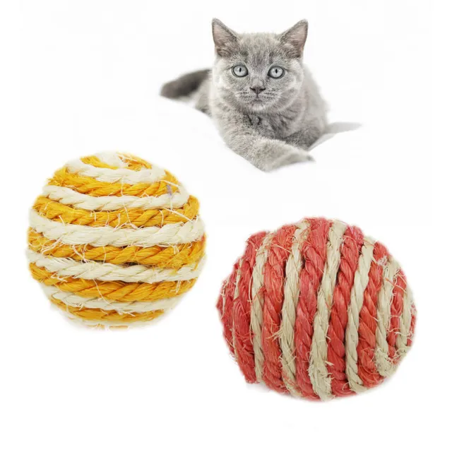 5 piezas de juguetes para gatos juguetes para mascotas para bola trenzada