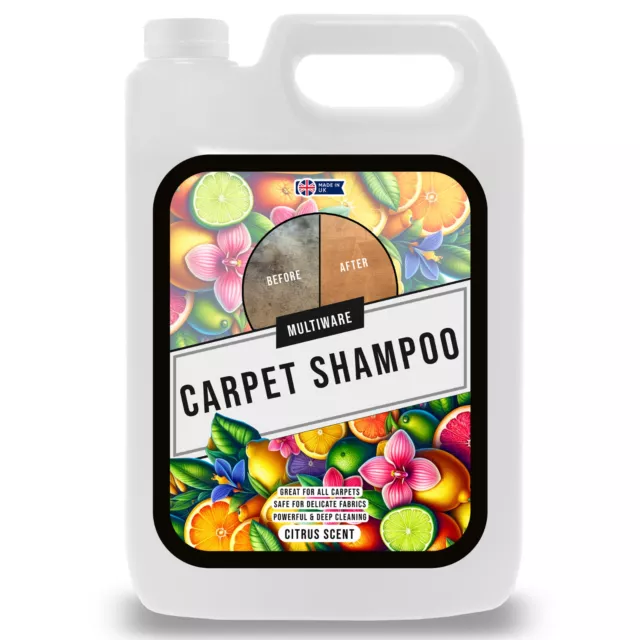 Carpet Shampoo Cleaner Pet Magic Citrus Deodoriser Vax Machine Solution 5 Litres