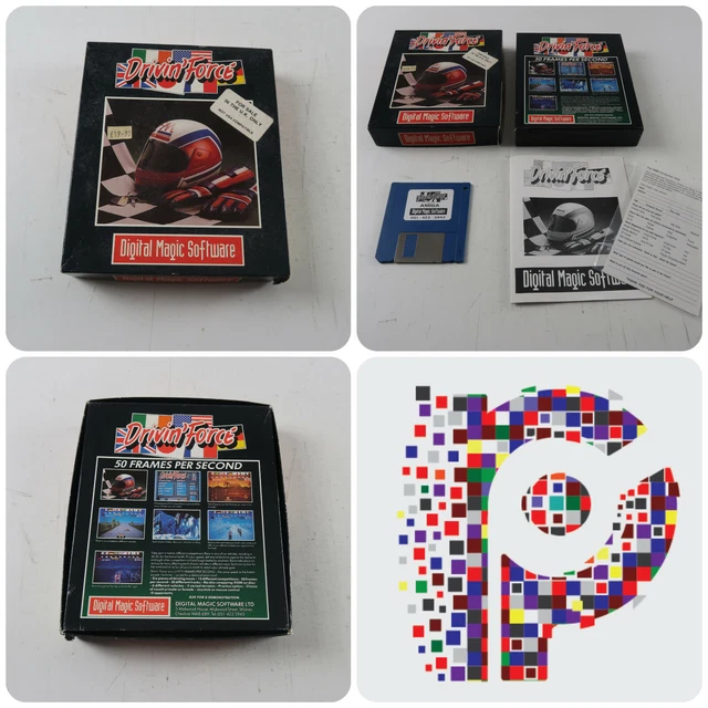 DRIVIN FORCE A Game for the Commodore Amiga Computer tested & working £ ...