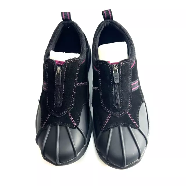 Ryka Zip Duck Shoes Sneakers Black Suede Shoes Women Size 8