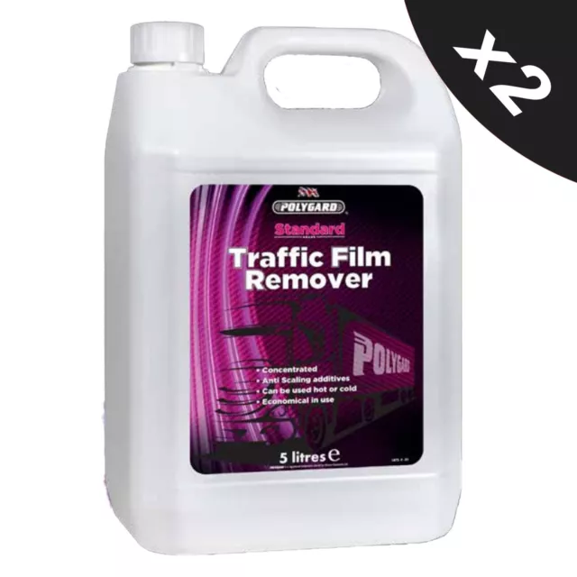 2x Traffic Film Remover TFR 5L - Heavy Duty Concentrated Caustic TFR Detergent