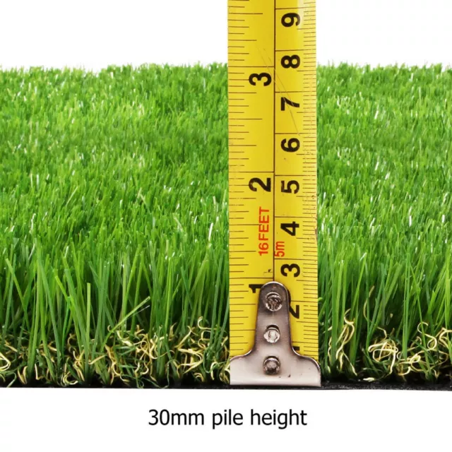 Primeturf Artificial Grass Synthetic Fake Lawn 9.5SQM Turf Plastic Plant 30mm AU 2